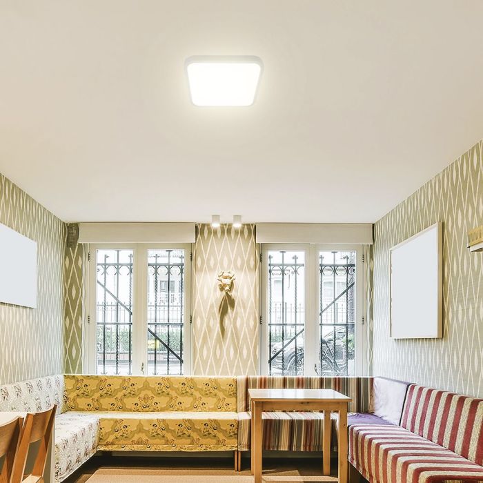 V-TAC LED Plafón cuadrado - Samsung - IP44 - Blanco - 48W- 5160 Lumens - 6500K - 420MM-extra-2.webp