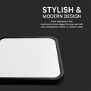 V-TAC LED Plafón cuadrado - Samsung - IP44 - Negro - 48W- 5160 Lumens - 6500K - 420MM-extra-4.webp