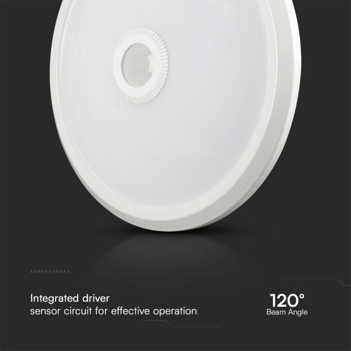 V-TAC LED Luz Techo - Samsung - Sensor PIR - IP20 - Blanco - 12W - 900 Lumens - 3IN1-extra-7.webp