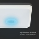 V-TAC LED Luz Techo - Sensor PIR - Samsung - IP20 - Blanco - 12W - 1100 Lumens - 3IN1-extra-6.webp