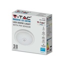LED Plafón redondo VTAC con sensor - Samsung - Sensor PIR - 290 mm - IP20 - Branco - 12 W - 900 lúmenes - 6400 K-extra-5.webp