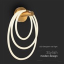 V-TAC Aplique de diseño - IP20 - Oro - 37W- 3940 Lumens - 3000K-extra-4.webp