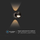 Aplique LED Redondo V-TAC - IP20 - Cuerpo Negro - 10W - 950 Lumens - 3000K-extra-6.webp