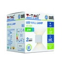 V-TAC LED Aplique Cuadrado - Bridgelux - IP65 Estanco - Blanco - 6W - 660 Lumens - 3000K-extra-5.webp