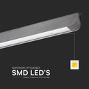 V-TAC LED Luz Lineal - Samsung - IP20 - Gris Mate - 36W- 2880 Lumens - 3IN1-extra-4.webp