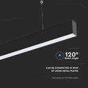 V-TAC Luminaria lineal LED colgante - Samsung - IP20 - Negro - 40W - 3270 Lumens - 6400K-extra-8.webp
