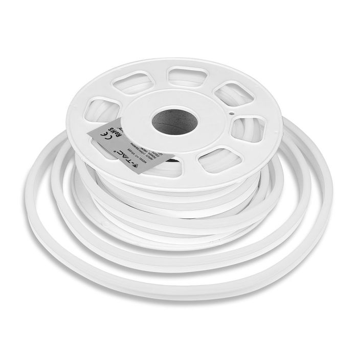 V-TAC Tira de Luz LED - Neon Flex - IP65 Impermeable - 8W- 320 Lumens - 3000K - Precio/1m (Rollo de 10m)-extra-1.webp