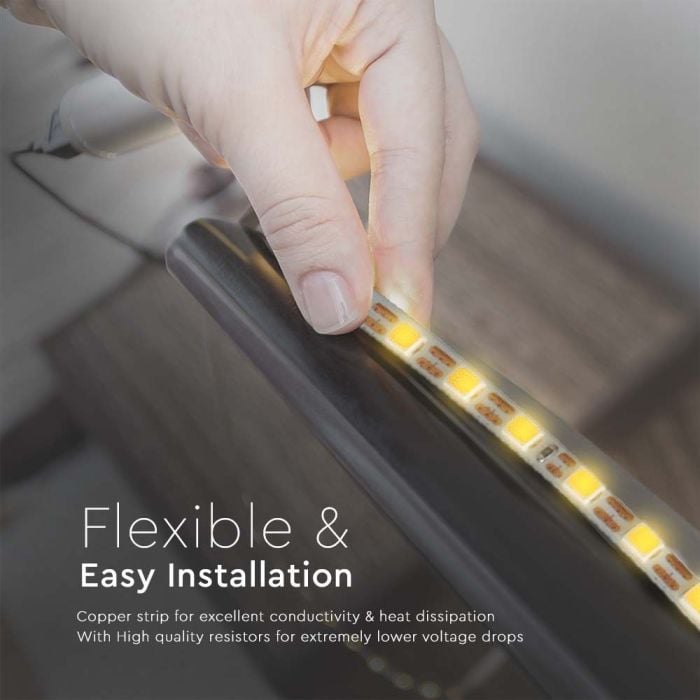 Tira de luz LED V-TAC - IP20 - 3000K - Precio/1m (5m Rollo)-extra-4.webp