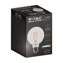 Bombilla LED V-TAC - Globo G95 - Soporte E27 - IP20 - Transparente - 6W- 600 Lumens - 3000K-extra-6.webp