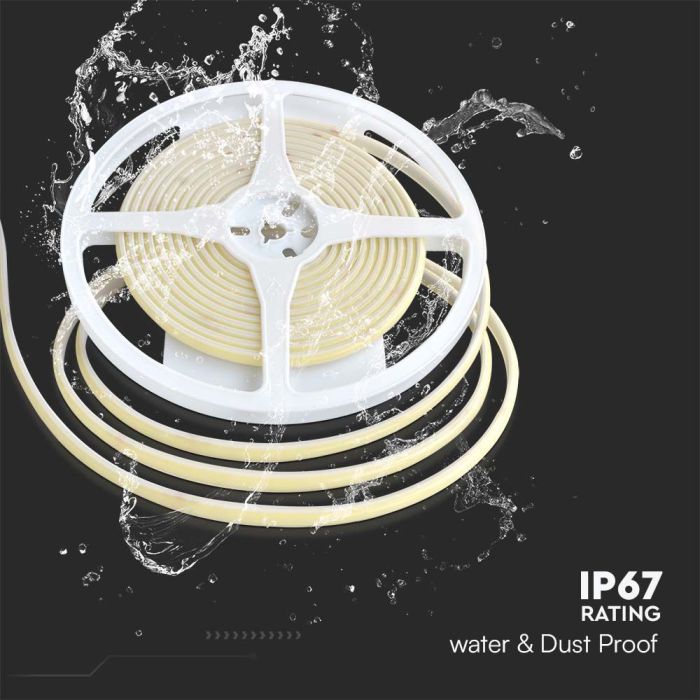 V-TAC LED COB Tira de Luz - IP67 Impermeable - Código de Color: Azul - Precio/1m (5m Rollo)-extra-7.webp