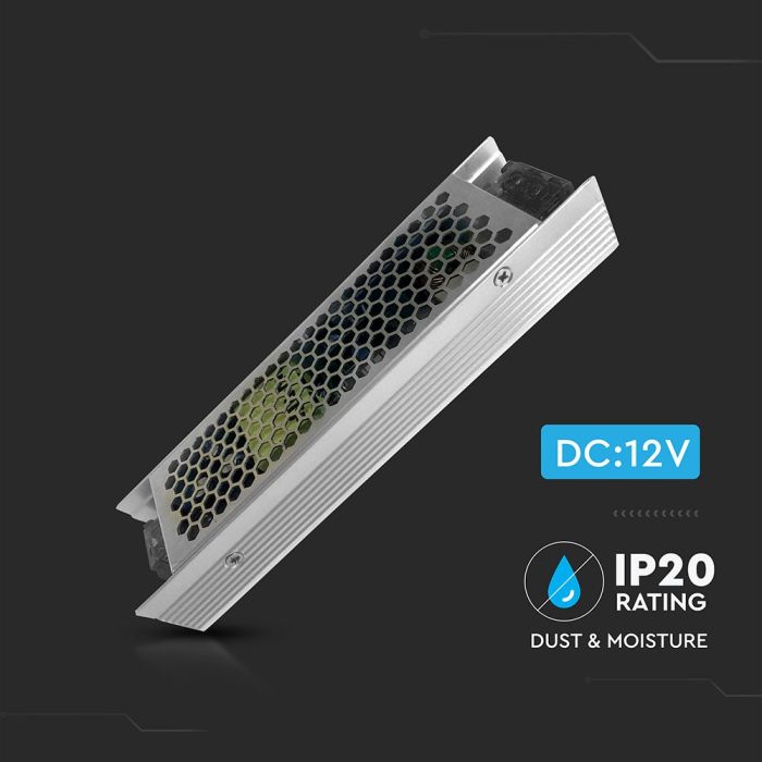 Tiras de luz LED V-TAC - Accesorios - Fuente de alimentación metálica - IP44 - 150W-extra-2.webp
