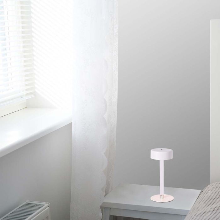 V-TAC Lámpara de Sobremesa Recargable - IP20 - Blanco+Transparente - 3W - 210 Lumens - 3IN1-extra-2.webp