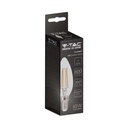 Bombilla LED V-TAC - Vela - Soporte E14 - IP20 - Transparente - 6W- 600 Lumens - 3000K-extra-5.webp