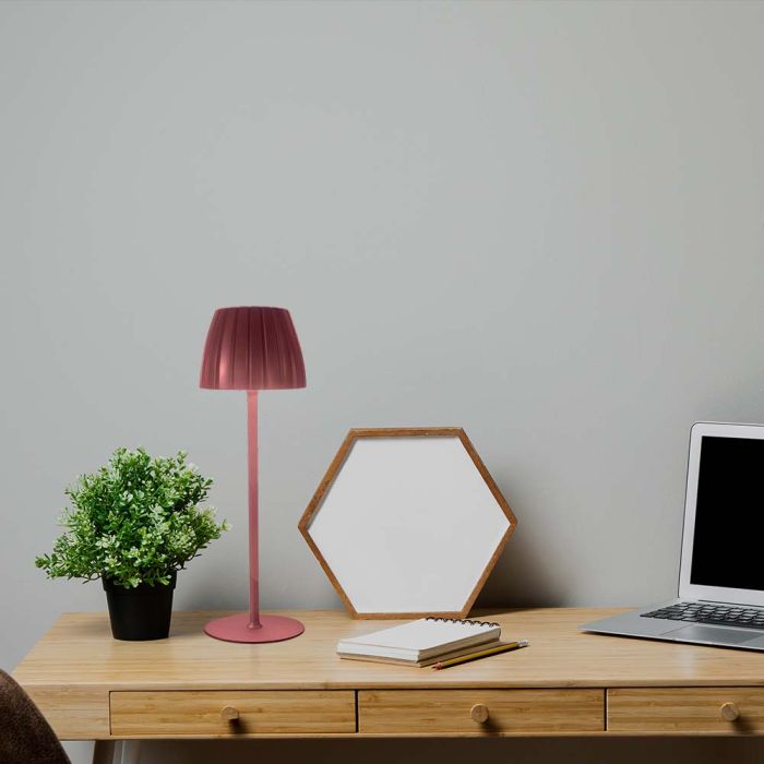 V-TAC Lámpara de Sobremesa Recargable - IP20 - Marrón - 2.7W- 110 Lumens - 3IN1-extra-1.webp