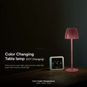 V-TAC Lámpara de Sobremesa Recargable - IP20 - Marrón - 2.7W- 110 Lumens - 3IN1-extra-6.webp