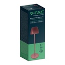 V-TAC Lámpara de Sobremesa Recargable - IP20 - Marrón - 2.7W- 110 Lumens - 3IN1-extra-9.webp
