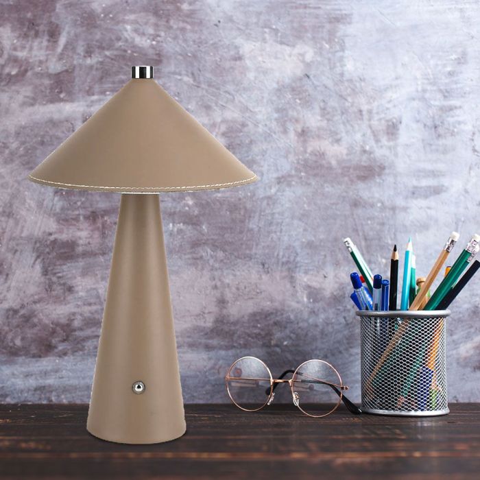 V-TAC Lámpara de Sobremesa Recargable - IP20 - Marrón - 3W - 240 Lumens - 3IN1-extra-2.webp