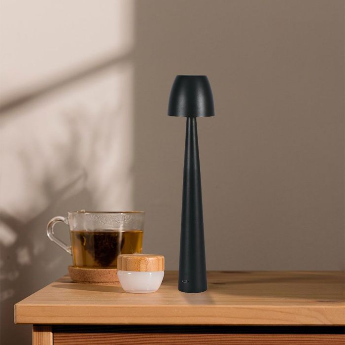 V-TAC Lámpara de Sobremesa Recargable - IP20 - Negra - 3W - 110 Lumens - 3IN1-extra-1.webp