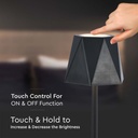 V-TAC Lámpara de Sobremesa Recargable - IP20 - Cuerpo Negro - 1.5W- 150 Lumens - 3IN1-extra-5.webp