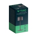 V-TAC Lámpara de Mesa Recargable - IP54 - Cuerpo Negro - 1.5W- 150 Lumens - 2700K + 5700K-extra-7.webp