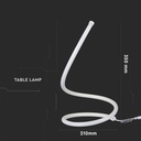 V-TAC Lámpara de Mesa Flexible - IP20 - Cuerpo Blanco - 20W - 1840 Lumens - 3000K-extra-3.webp