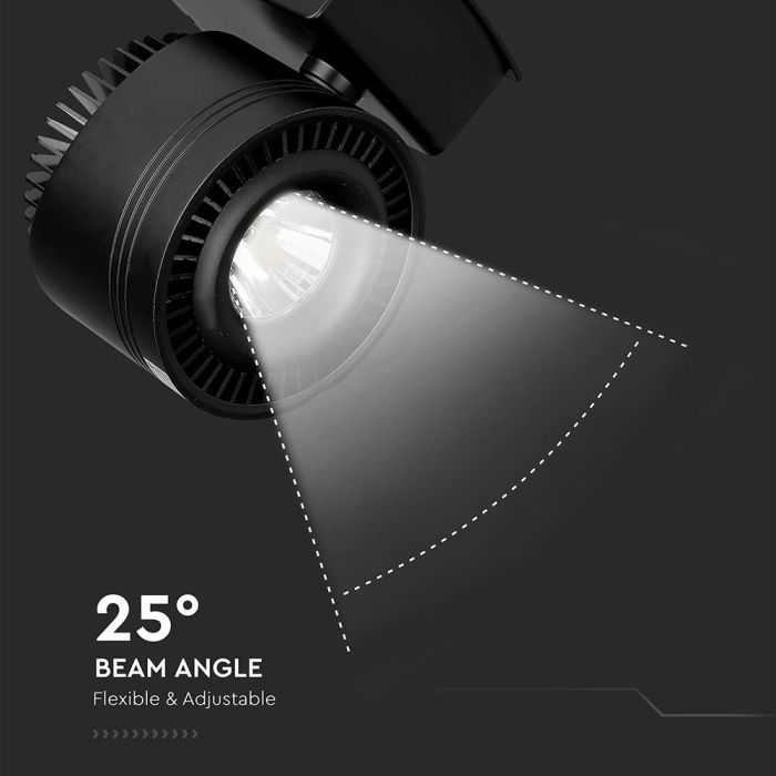 V-TAC LED Foco de carril - IP20 - Negro - 45W- 2300 Lumens - 5000K-extra-5.webp