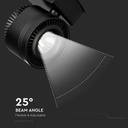 V-TAC LED Foco de carril - IP20 - Negro - 45W- 2300 Lumens - 5000K-extra-5.webp