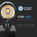 V-TAC LED Foco de carril - IP20 - Negro + Blanco - 10W - 800 Lumens - 6000K-extra-4.webp