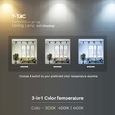 V-TAC LED COB Foco de carril - IP20 - Negro - 30W - 3000 Lumens - 3IN1-extra-7.webp