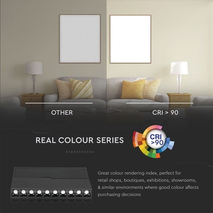 V-TAC LED Foco de carril magnético - Luz Lineal - IP20 - 20W - 1200 Lumens - 4000K-extra-5.webp