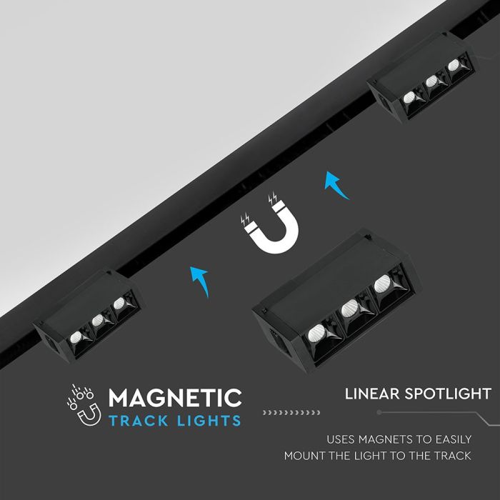 Carril Magnético LED - Proyector Lineal - IP20 - 3W - 240 Lumens - 4000K-extra-3.webp