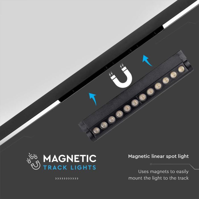 Carril Magnético LED - IP20 - 12W - 1300 Lumens - 6400K-extra-4.webp