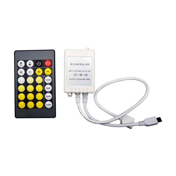 Tiras de luz LED V-TAC - Accesorios - Controlador de infrarrojos - Mando a distancia - 24 botones - 3IN1