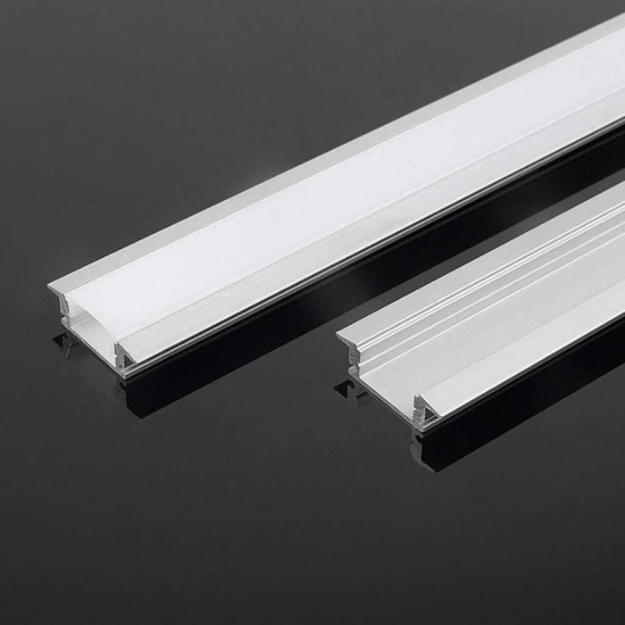 Tiras de luz LED V-TAC - Kit de montaje - IP20 - Plata