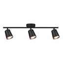 Aplique LED V-TAC - Cabezal triple - IP20 - Negro - 15W - 1620 Lumens - 3000K