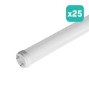 V-TAC LED T8 Tubo de Vidrio - IP20 - Blanco - 9W - 850 Lumens - 4000K - 60CM - Pack de 25