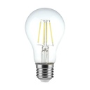 Bombilla LED V-TAC GLS -  Soporte E27 - IP20 - Transparente - 4W - 400 Lumens - 6500K