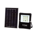 Proyector Solar V-TAC - Impermeable IP65 - Cuerpo Negro - 400 Lumens - 6400K
