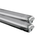 Pantalla estanca LED - Doble Tubo 2 x 18W - IP65 Estanca - Blanca - 3400 Lúmenes - 4000K - 120CM - Pack de 2