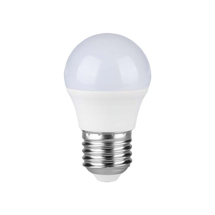 Bombilla LED V-TAC - Samsung - Golf - Soporte E27 - IP20 - Blanca - 4.5W - 470 Lumens - 4000K