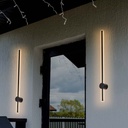 V-TAC LED Aplique Moderno - IP65 Impermeable - Cuerpo Negro - 12W - 1590 Lumens - 4000K