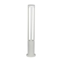 V-TAC LED Lámpara Bolardo Exterior- IP65 Impermeable - Blanco - 10W - 1000 lúmenes - 4000K - 80CM