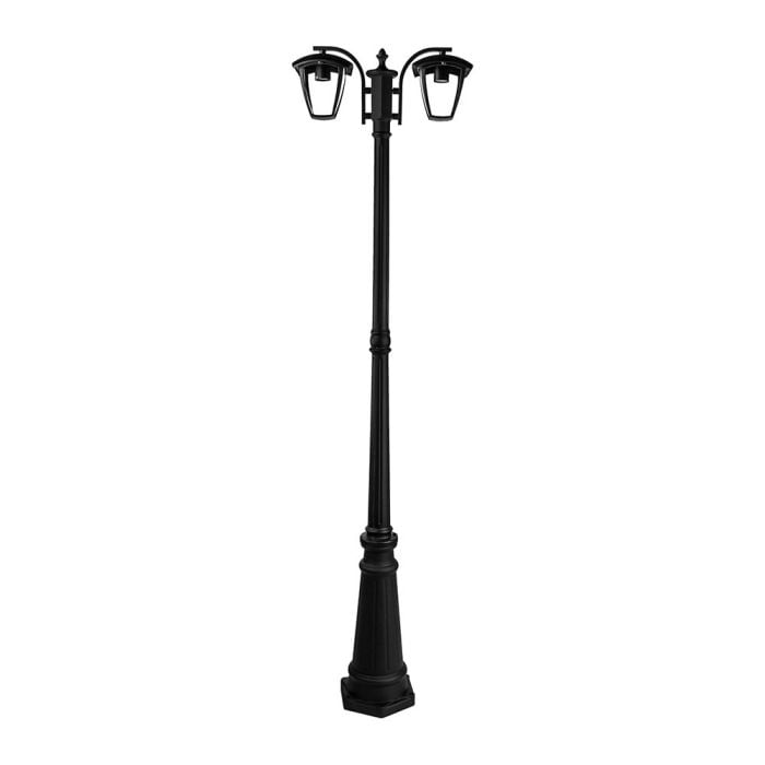 V-TAC Iluminación exterior - Lámpara de poste - Soporte E27 - IP44 - Negro
