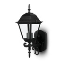 V-TAC Aplique Exterior - Up - Soporte E27 - IP44 - Negro Mate