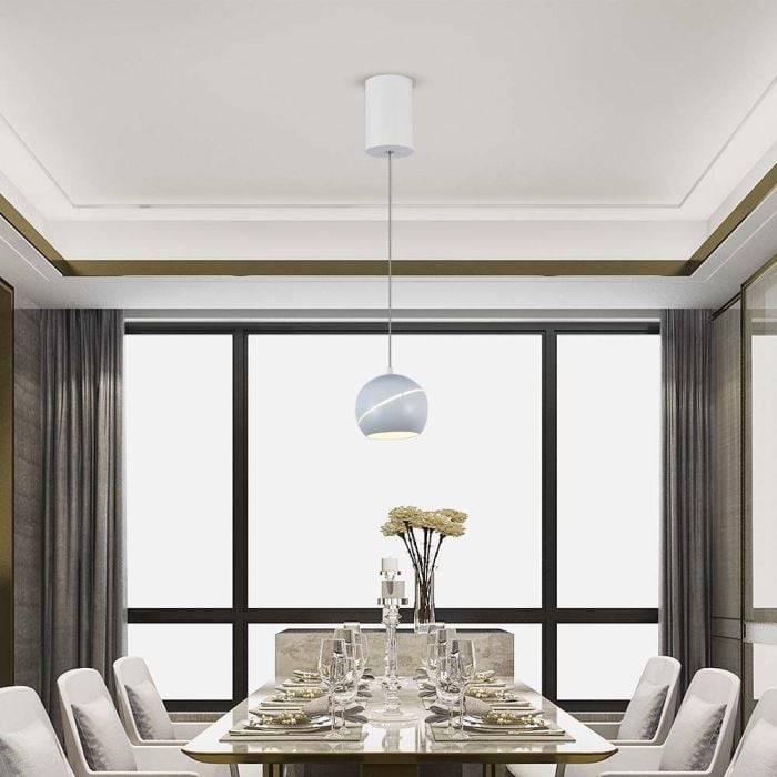 V-TAC Luz de Techo de Diseño - IP20 - Cuerpo Blanco - 8.5W- 850 Lumens - 3000K