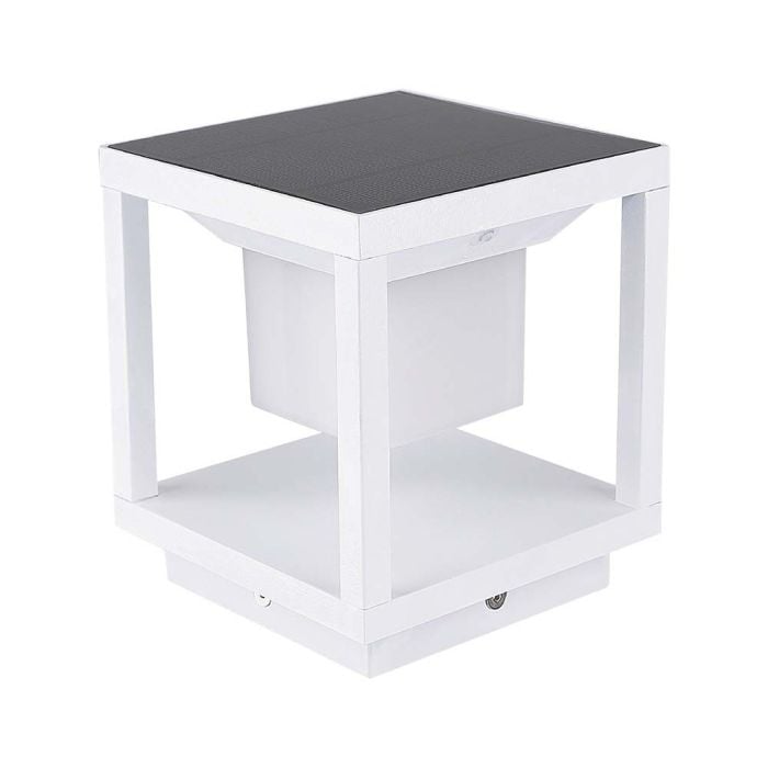 V-TAC Baliza Solar - IP65 Impermeable - Blanco - 2W - 90 Lumens - 3000K