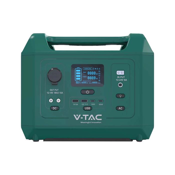 V-TAC Batería Portátil - Verde - 600W