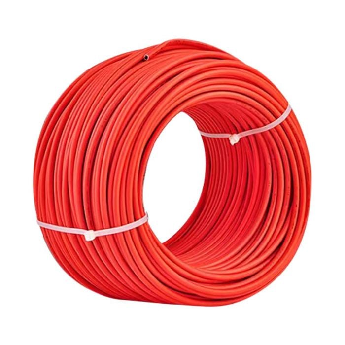 Cable FV 4 mm² - Accesorios para paneles solares - 100 m/rollo - Rojo