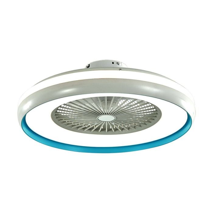 Ventilador de caja V-TAC - Motor CA - Blanco + Anillo Gris - 45W- 3000 Lumens - 3IN1