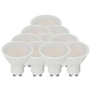 V-TAC LED Spot Light - 100lm/w - GU10 - Lente 100° - IP20 - Blanco - 10W - 1000 Lumens - 3000K - Pack de 10